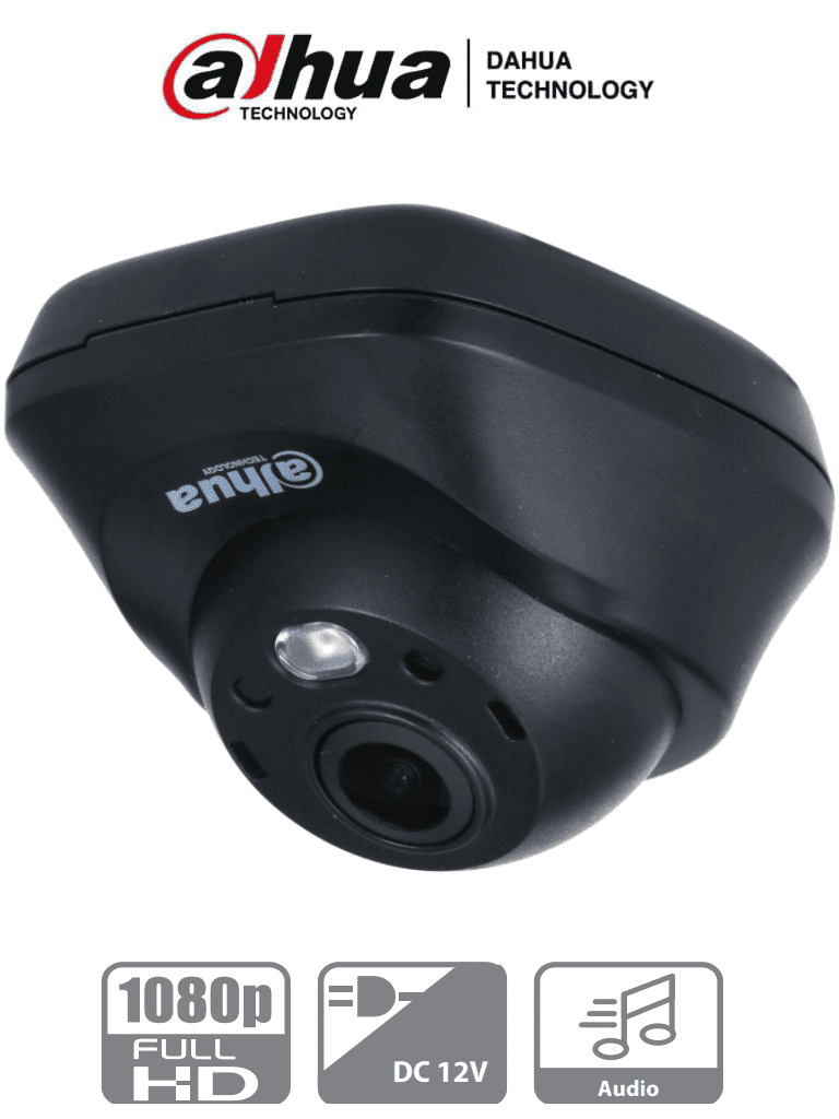 DAHUA HAC-HDW3200LN - Cámara Mini Domo de 2 megapíxeles/ Lente de 2.1mm/ Gran Angular con 132 Grados de Apertura/ Micrófono Integrado/ IR de 3 Metros/ Soporta: CVI/CVBS/AHD/TVI/ — Dahua Technology · SKU DHT0040068