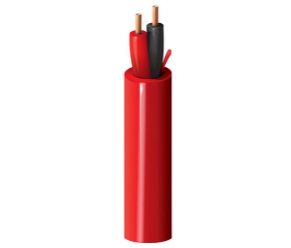 BELDEN 5220UL0021000 - Bobina de cable para sistemas de deteccion de incendio / 2 Conductores / Calibre 16 / Sin blindar / Rojo / 305 Metros