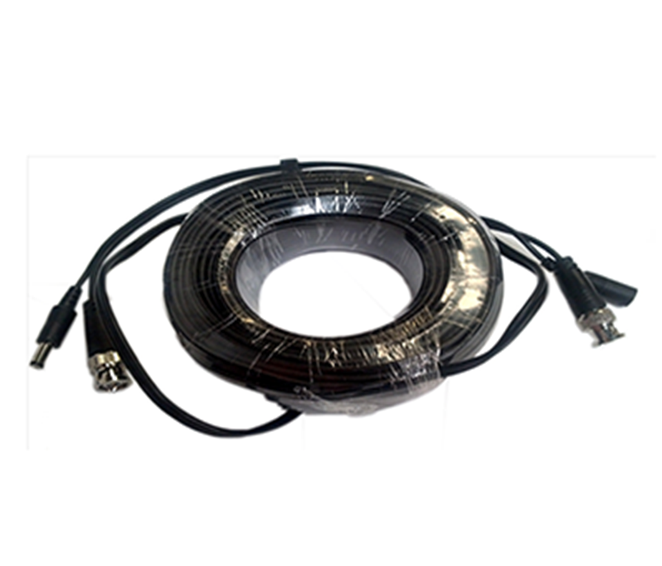 SAXXON WB0150C- Cable de 50 Metros Armado para Video y Energia/ Para Camaras Hasta 8 Megapixeles/ con Conectores BNC y de Energía/ Uso Interior/ Cable de Video 100% Cobre/ 12W/ Soporta: AHD/CVI/TVI/CVBS/