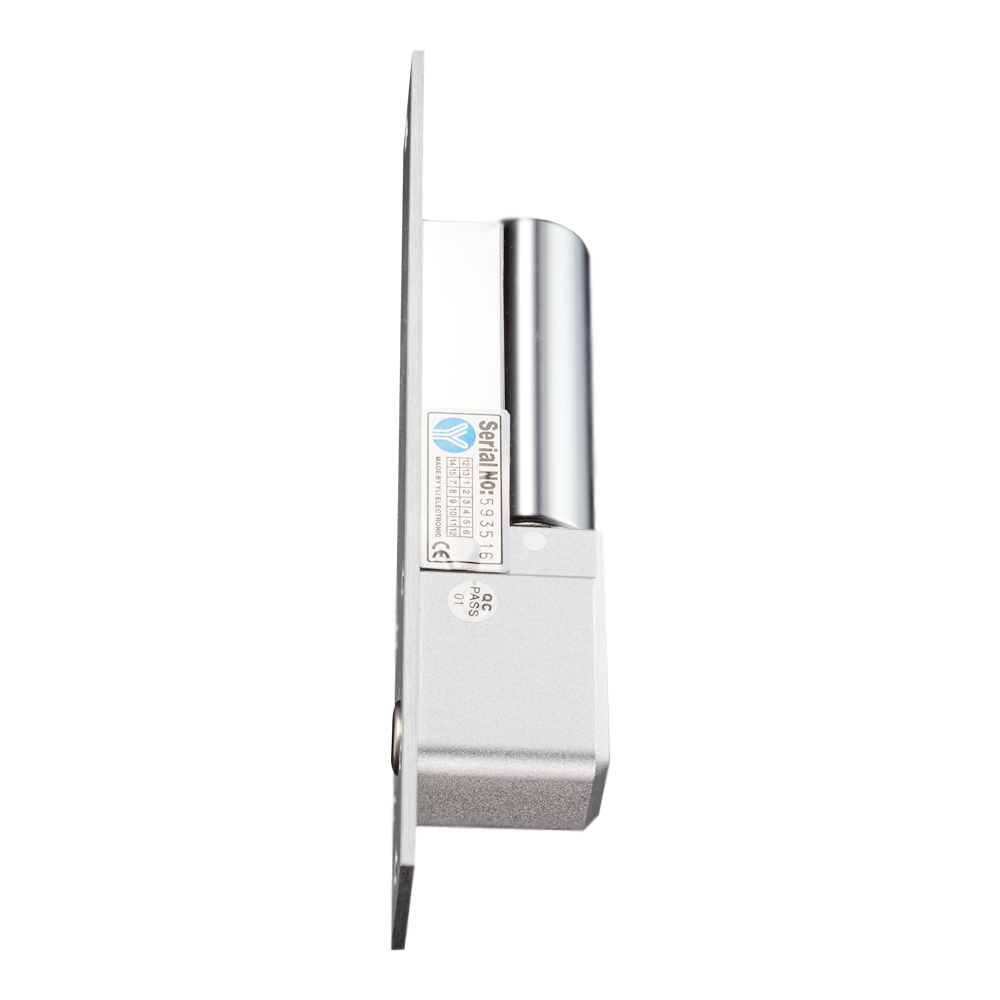 YLI YB300 - Cerradura Eléctrica de perno Soporta 800 Kg / Función NO  / Voltaje 12 y 24 VDC / Retardo 3,6 y 9 segundos / Fail Safe / Compatible con controles de acceso / Compatible Soporte de fijación BBK600