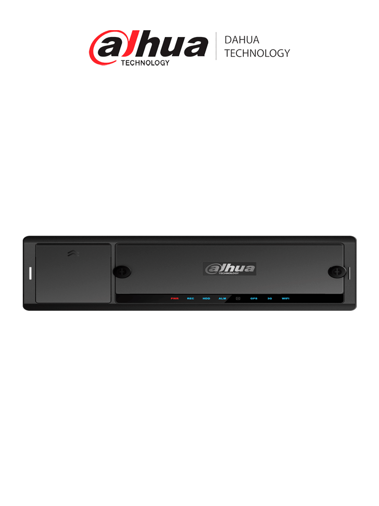 DAHUA DHI-MNVR8208-GFWI - NVR móvil de 8 canales IP (PoE) + 2 analógicos, Resolución 1080p, Comunicación Ethernet, Wi-Fi y 3G/4G, Incorpora GPS, Analíticos: DSM, ADAS, reconocimiento de rostro y ANPR, Admite 2 HDD/SSD (2.5") y 1 SD, E&S Alarmas