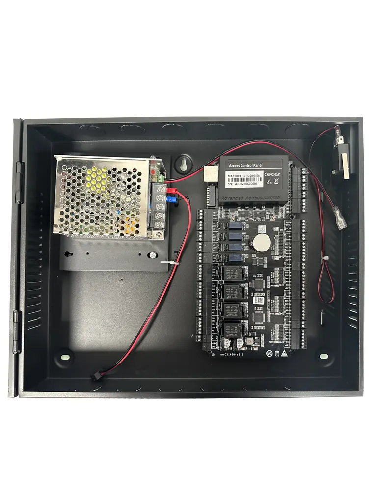 ZKTECO C3400Plus - Panel de control de acceso RFID, 4 puertas, 8 vías, capacidad para 100,000 usuarios y tarjetas, códigos QR dinámicos, Push SDK