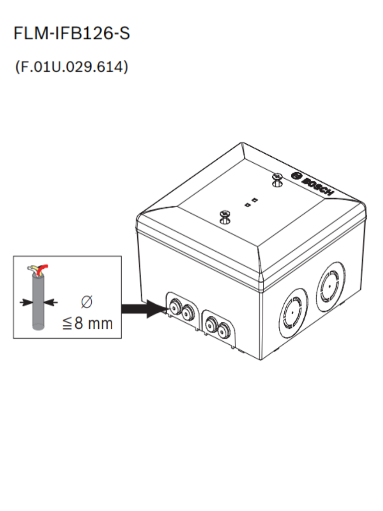 BOSCH F_FLMIFB126S - Carcasa para montaje en superficie