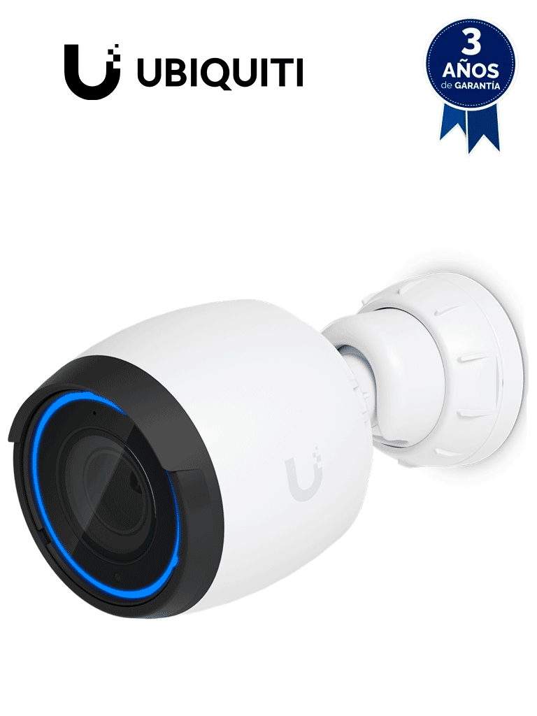 UBIQUITI UVC-G4-PRO - Cámara IP bullet para exterior, 8 MP, 4K, Lente Varifocal 4.1- 12.3 mm, Iluminadores IR 15 Mts, PoE, Micrófono integrado, IP67, Deteccion de eventos IA, Administrable a través de UniFi Protect