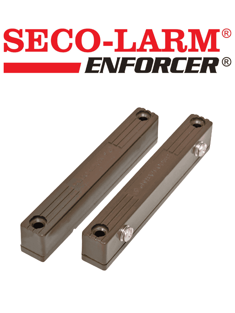 Seco-Larm SM216QBR - Contacto Magnético Uso Rudo CAFE con terminales de tornillo Gap 2 3/4 (70mm)  Compatible paneles DSC / RISCO / BOSCH
