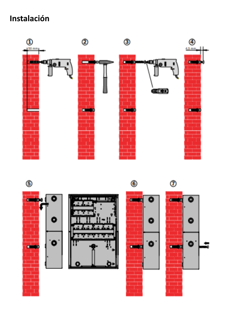 BOSCH F_HCP0006A - Carcasa de Central Modular para 6 Modulos / Soporte de Pared / AVENAR