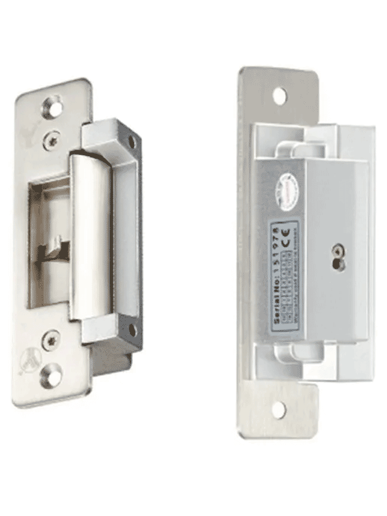 YLI YS138S - Cerradura Eléctrica para Control de Acceso  Señal Ajustable NO/NC  Voltaje Dual 12VDC/24VDC