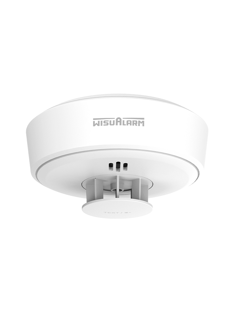 DAHUA WISUALARM HY-HT10A -Detector de Calor Autónomo, Monitoreo Constante de Temperatura, Detección Rápida de Incendios de Clase A1(54°C to 65°C)Sonido de Alarma de 85dB, Certificaciones CE,Batería No Remplazable d hasta 10años