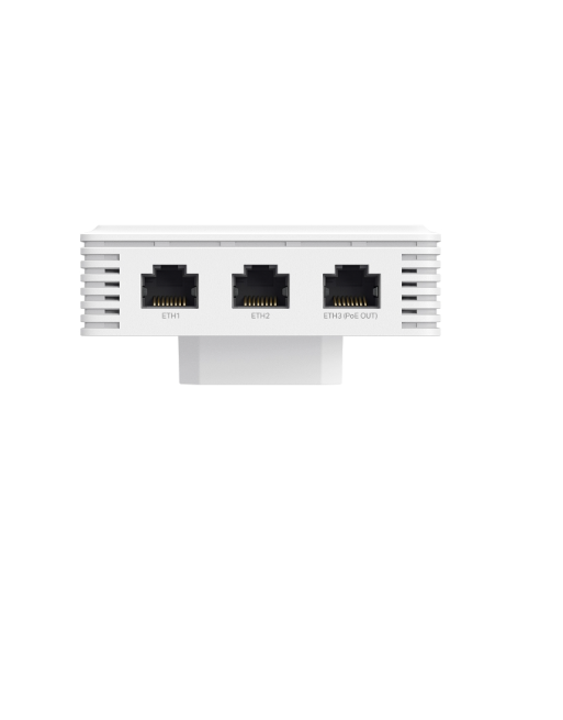 TP-LINK EAP725-Wall- Punto de acceso Wi-Fi 7 para montaje en pared BE3600,  Hasta 2882Mbps en 5 GHz y 688Mbps en 2,4 GHz  para alcanzar un total de 3570Mbps, 1 puerto 2,5 GbE, Funciones avanzadas, Gestión centralizada y Mesh