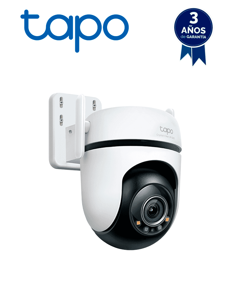 TP-LINK - Tapo C520WS - Cámara Wi-Fi, PT 360º para exteriores, 4MP (2560 x 1440 px), audio bidireccional, Detección de movimiento, Detección de personas, de mascotas, y vehículos, Detección de cruce de línea, Compatible con Alexa y Google — TP-Link · SKU TPL0150011