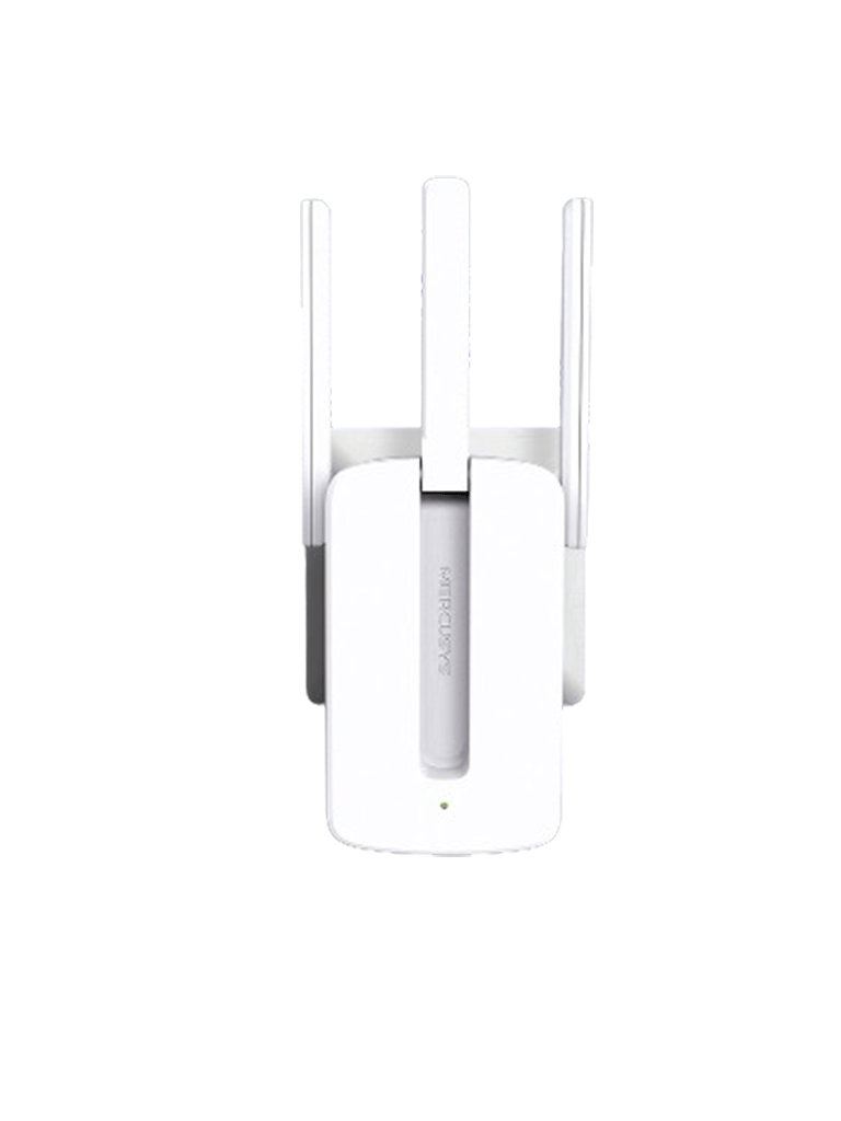 MERCUSYS MW300RE -Repetidor de cobertura WiFi N con tecnología MU-MIMO, velocidad de 300 Mbps en 2.4 GHz, 3 antenas externas y botón WPS.