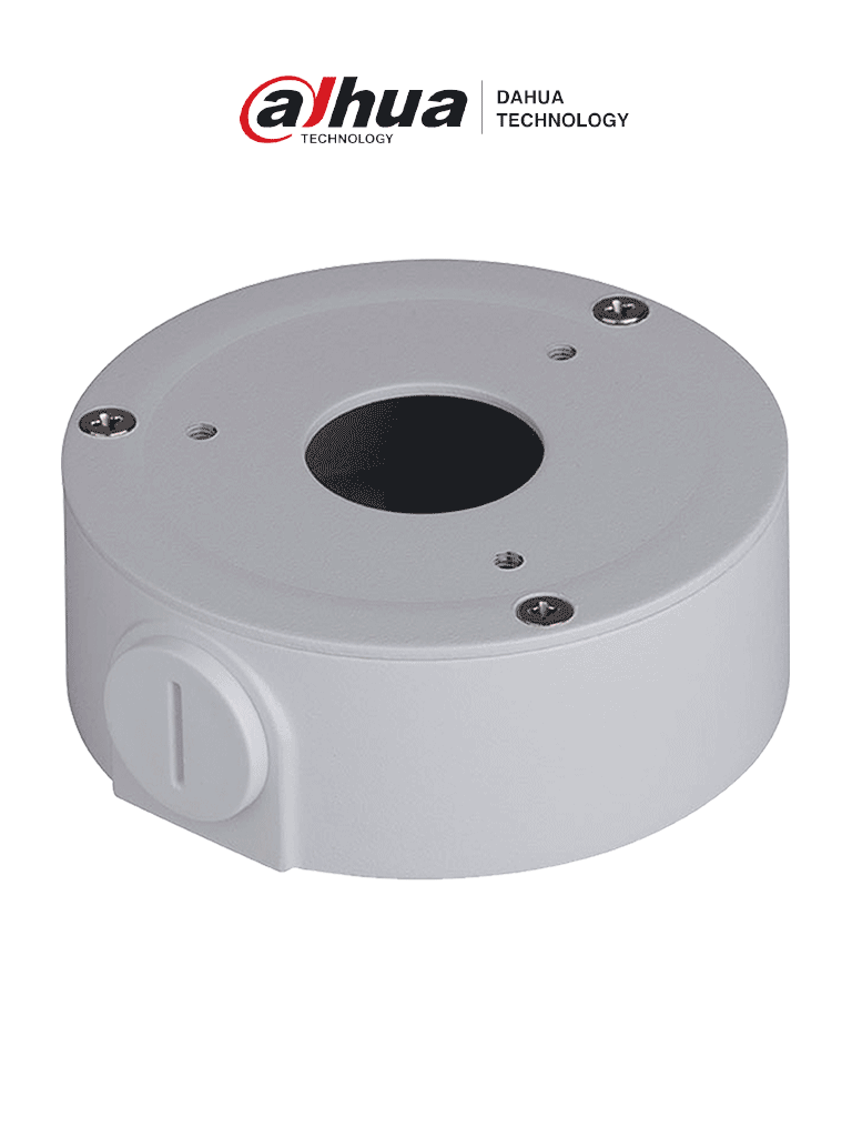 DAHUA PFA134 - Caja de conexiones para cámaras bullet Dahua HFAW1000R, HFAW1100S, HFAW1200RM, HFAW2401S, HFW1120S, HFW1320S y HFW1320SW. Ideal para una instalación ordenada y segura, asegurando una gestión eficiente de cables. — Dahua Technology · SKU DAH124018