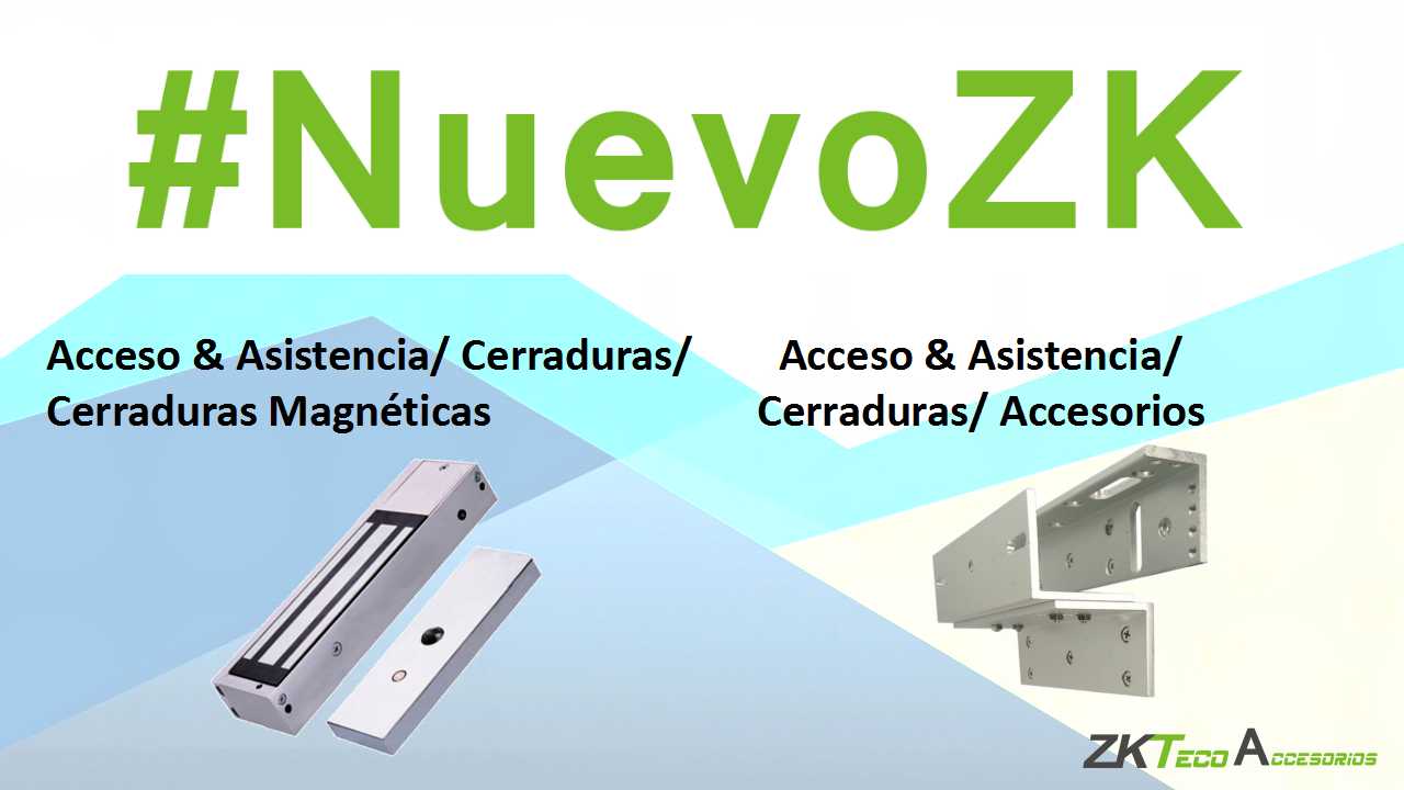 ZKTECO LM120PAK - Paquete de contrachapa magnética de 120 kg, voltaje de 12VDC incluye soporte ZL para su instalación, compatible para puertas de madera y metal