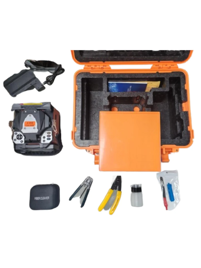TCE LN-NET-A80S - Empalmador de Fibra Óptica 3 en 1, 110V, 5200mAh, Fusionadora de Fibra de 2.5kg, Calentamiento en 30s. Incluye Herramienta.