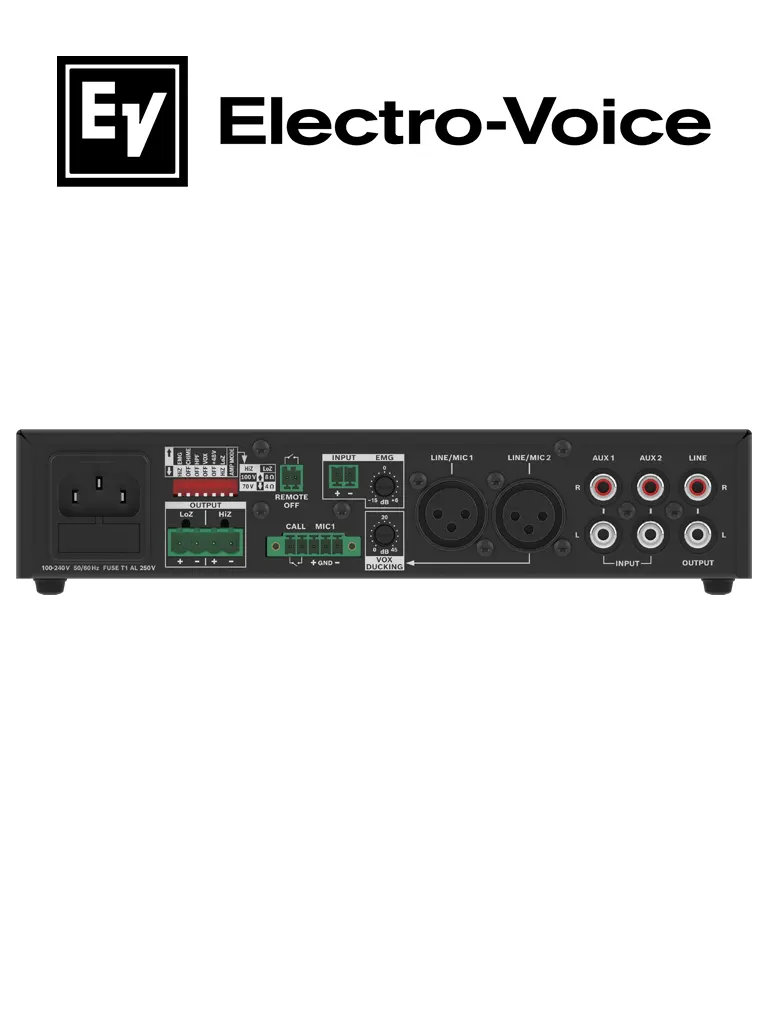 BOSCH M_KITU604UC15B - Kit de Audio / Amplificador Mixer 60W / 4 Bocinas 15W Negras