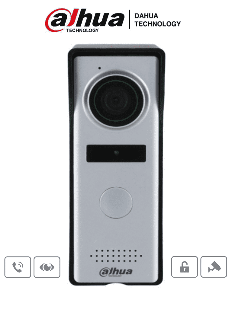 DAHUA VTO1000J - Frente de calle Analógico, Cámara 1.3 MP con DWDR, IP66, Compatible con Monitores Híbridos  y Analógicos Dahua