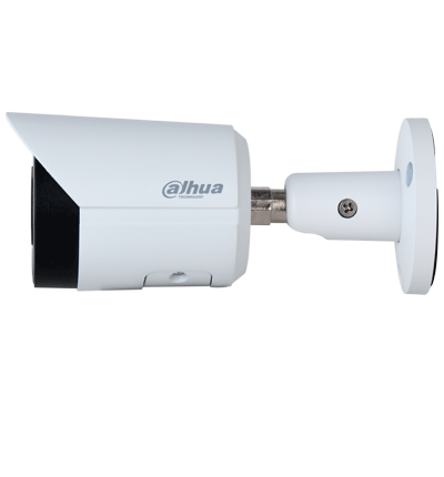 DAHUA IPC-HFW2449S-S-IL - Camara Bullet IP 4 Megapixeles/ Iluminador Dual Inteligente+Full Color/ WizSense/ Lente de 2.8mm/ 95 Grados/ Microfono Integrado/ 30 Mts de IR y Luz Visible/ Metal/ Ranura MicroSD/ WDR 120dB/ SMD Plus/ PoE