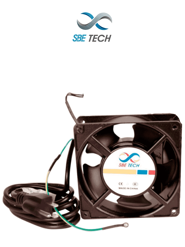 SBE TECH J1VENTN127V - Extractor para gabinete, compatible con gabinetes SBETECH, color negro, 110-127 VAC, 42W