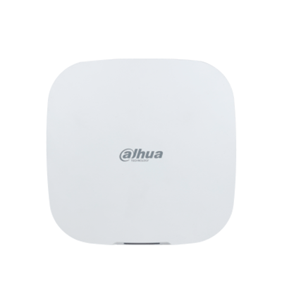 DAHUA DHI-ARC3000H-FW2 - Panel de alarma inalámbrico HUB 1.0, WiFi/Ethernet/4G, 150 dispositivos (6 sirenas, 64 controles, 8 teclados, 4 repetidores), Batería de respaldo, Buzzer, LED indicador, App DMSS, Frecuencia 433 MHz, Tecnología: AirShield