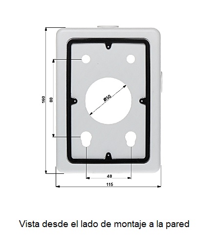 DAHUA PFA120 - Caja de conexiones para camaras PTZ compatible con PFB303W / PFB300S / PFB310W / PFB306W / PFB305W / PFW1