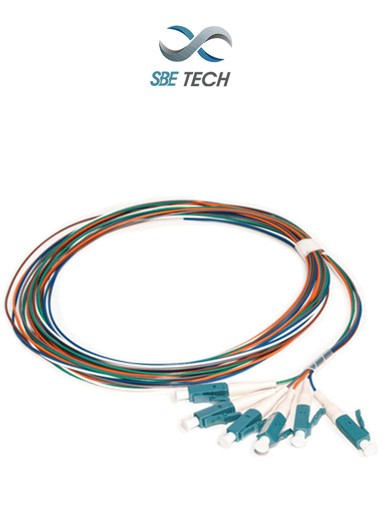 SBE TECH SBE PIGLC2MSM6P - Juego de 6 pigtails LC monomodo 9/125 µm, de 2 metros