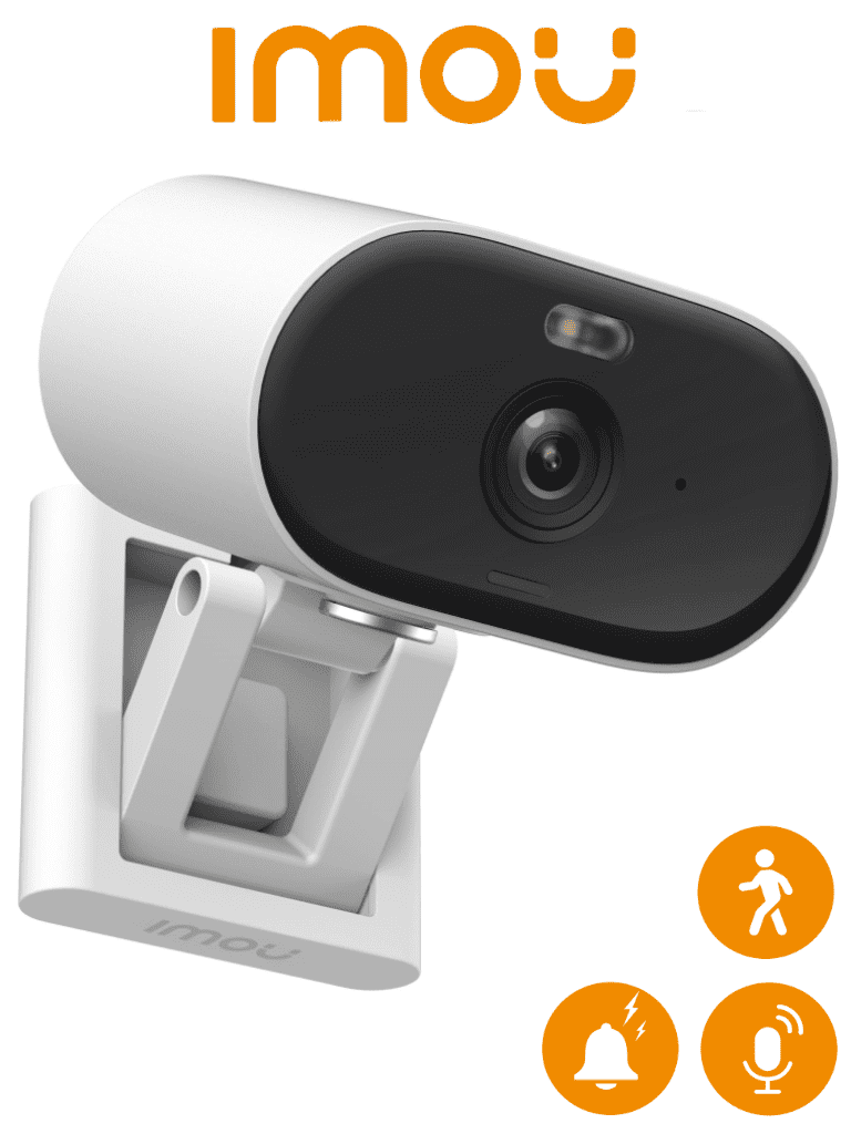 IMOU VERSA (IPC-C22FN-C) -Cámara IP WiFi IMOU VERSA de 2 MP,con lente de 2.8 mm y 97°d apertura, ofrece compresión H.265, audio bidireccional, sirena, visión nocturna de 20 m, ranura MicroSD, detección de humanos y certificación IP65 — Imou · SKU DHT0150028