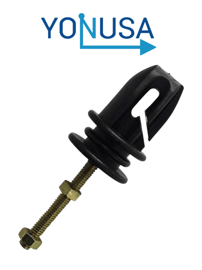 YONUSA AP401 - Aislador 3 en 1 realiza funcion de aislador Paso, esquina y tensor para cercos electricos / Resistente a la corrosión / Resistencia de tensión de 70 a 120  Kgs