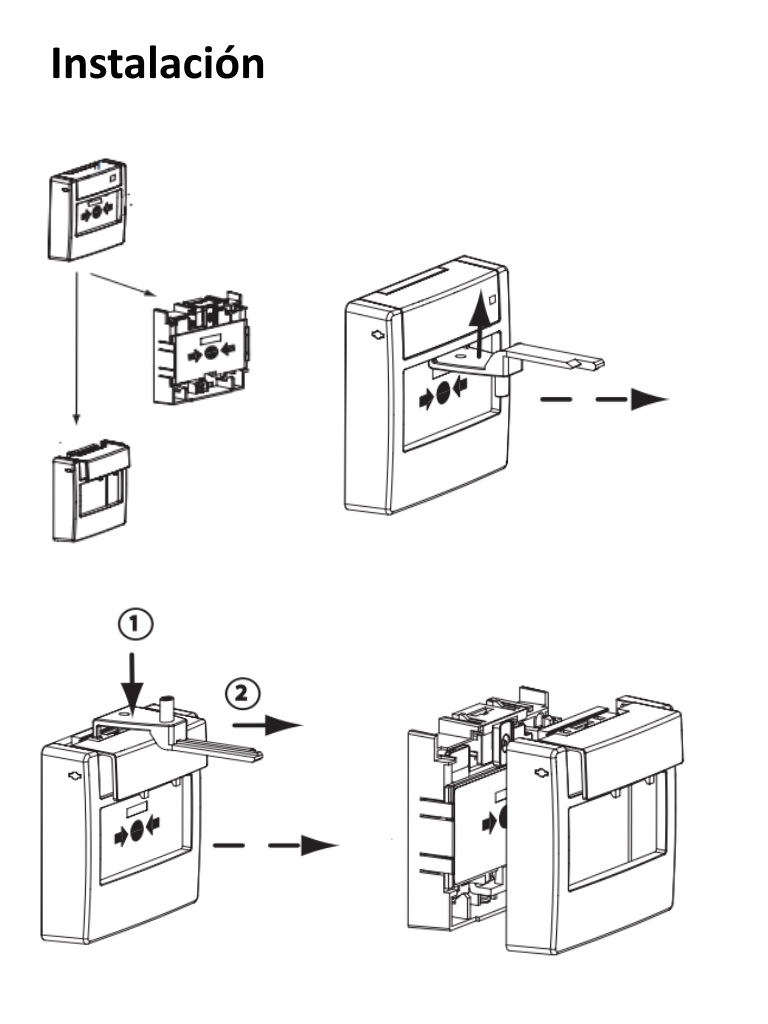 BOSCH F_FMC420RWGSRRD - Estación Manual LSN Direccionable / REARME / Montaje en Superficie / Rojo