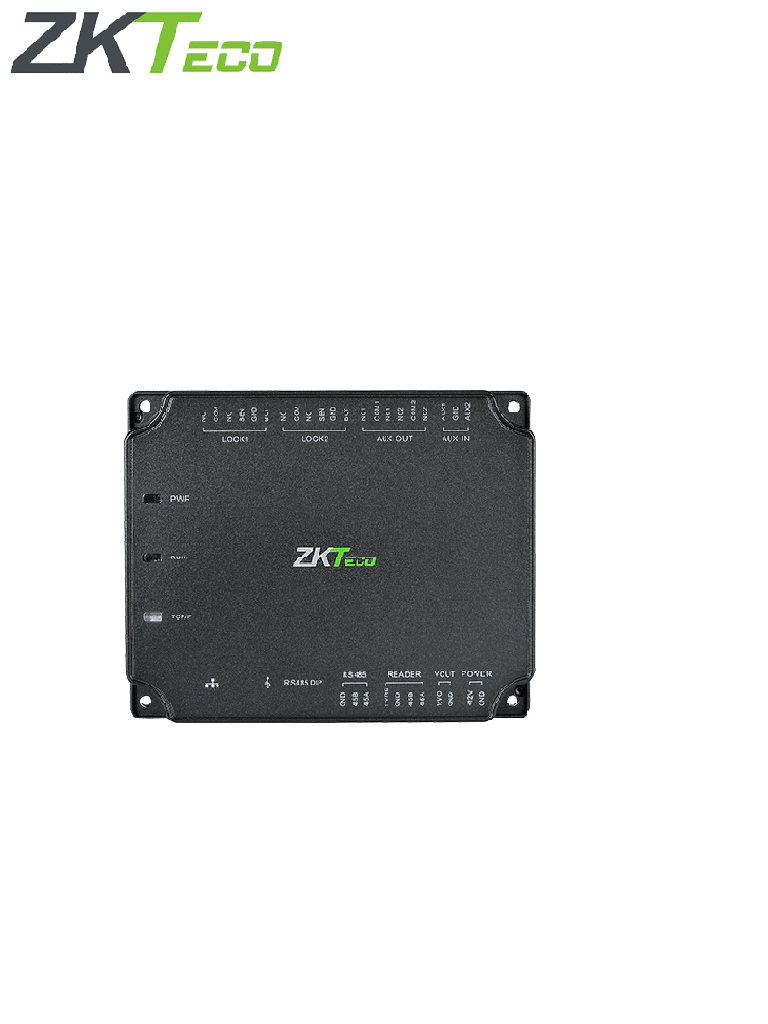 ZKTECO C2260B - Panel de Control de Acceso para 2 puertas con Gabinete Metálico / Incrementa el Número de Puertas a Controlar con el Expansor DM10 / No Tiene Comunicación Wiegand