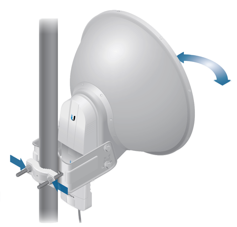 UBIQUITI AF-5G23-S45  - Antena direccional AirFiber X para radio conectorizado de 5.8 GHz con ganancia de 23 dBi, tecnología MIMO y compatible con AF5X y AF5XHD.