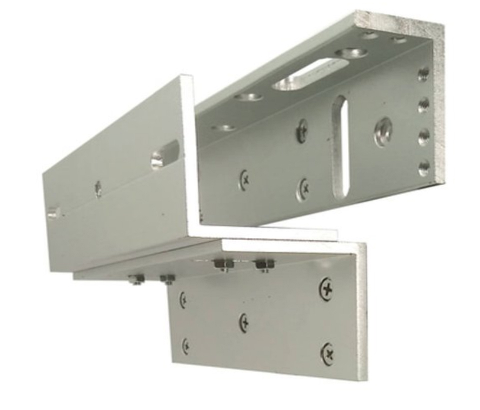 ZKTECO LM120PAK - Paquete de contrachapa magnética de 120 kg, voltaje de 12VDC incluye soporte ZL para su instalación, compatible para puertas de madera y metal