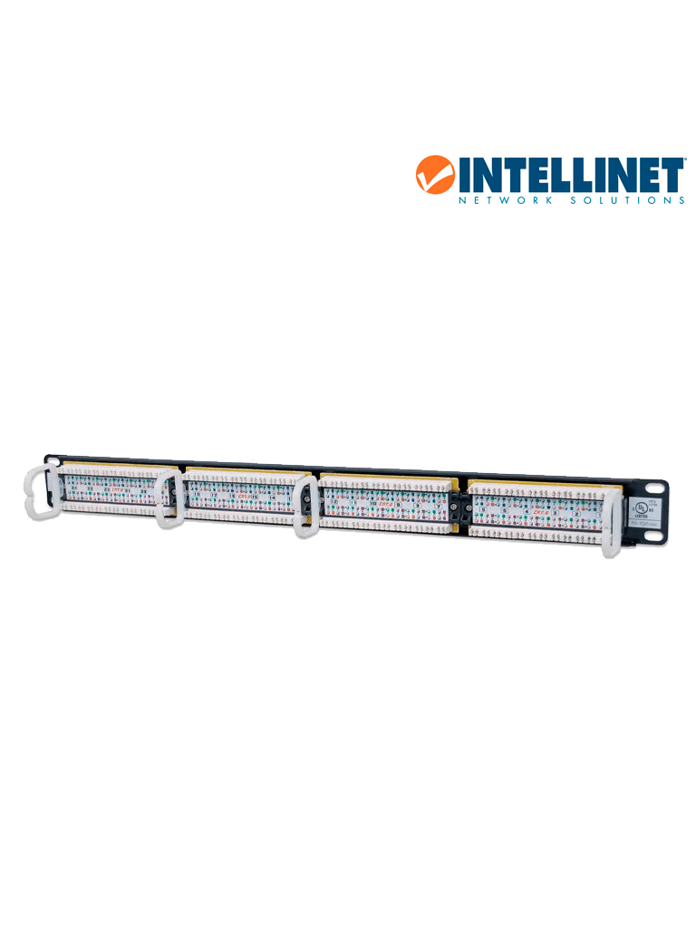 INTELLINET 520959 - Panel de parcheo Cat6 de 24 puertos, UTP, 1UR.