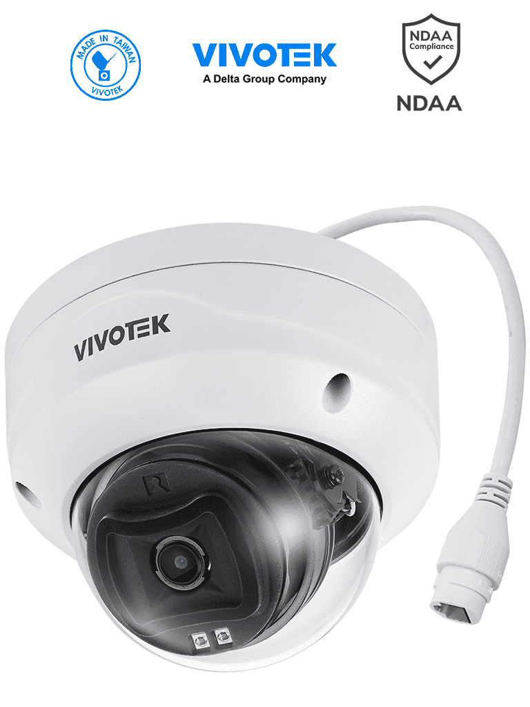 VIVOTEK FD9383-HV - Camara IP domo exterior 5 MP, Smart IR 30mts , WDR Pro, Lente Fijo 2.8 mm , Smart VCA, Deep Search, Protección IP66, IK10, SNV, Ciberseguridad Trend Micro, NDAA, ONVIF · SKU VIV0040030