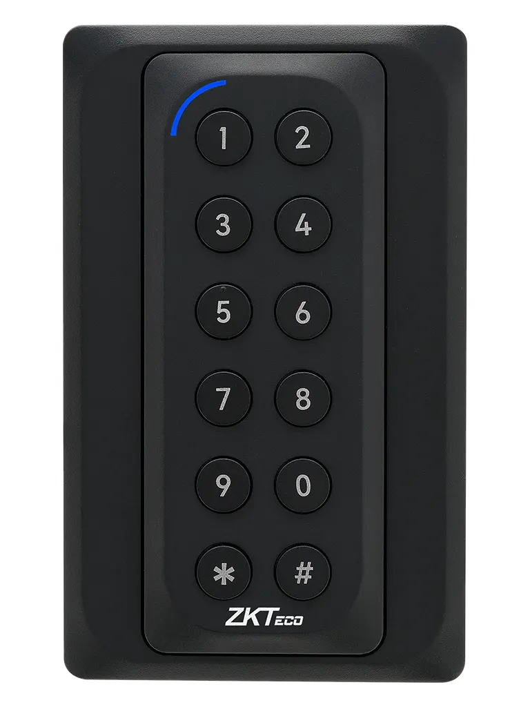 ZKTECO KR902S - Lector Esclavo de Tarjetas  ID 125 Khz y Mifare 13.56 MHz/  IP65/  Wiegand 26/ LED Indicador de Estado