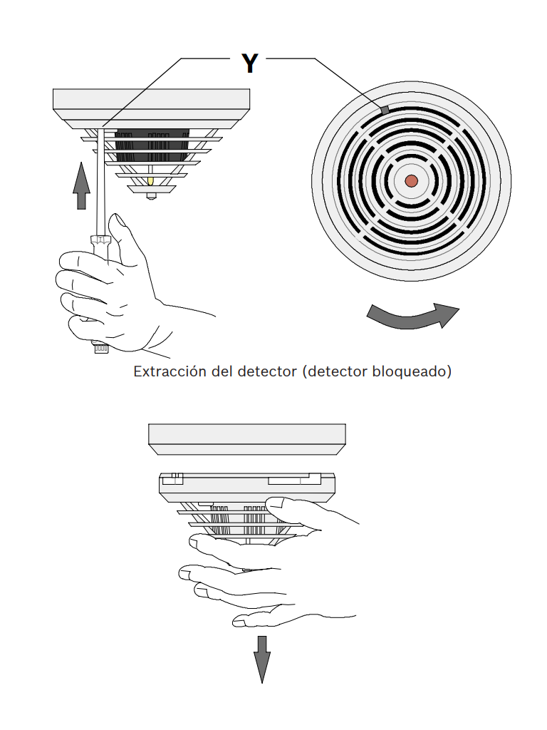 BOSCH F_FCPO320R470- Detector de humos, óptico tecnología convencional, con resistencia de alarma de 470 ohmios