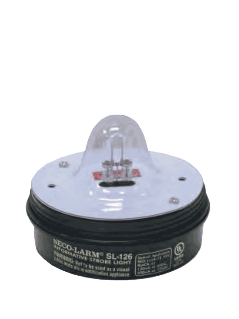 Seco-Larm SL126QR -  Luz Estroboscópica Alámbrica, 6-12VDC, Roja Compatible IHORN / RISCO / DSC / BOSCH