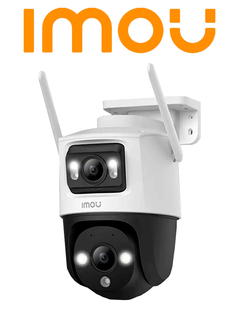 IMOU Cruiser Dual 8MP (IPC-S7XN-8M0WED) - Cámara IP PT Wifi Dual de 8MP con lente fijo y PT de 3MP, visión nocturna de 30m, micrófono y altavoz integrados, audio bidireccional y inteligencia artificial. — Imou · SKU DHT0150046