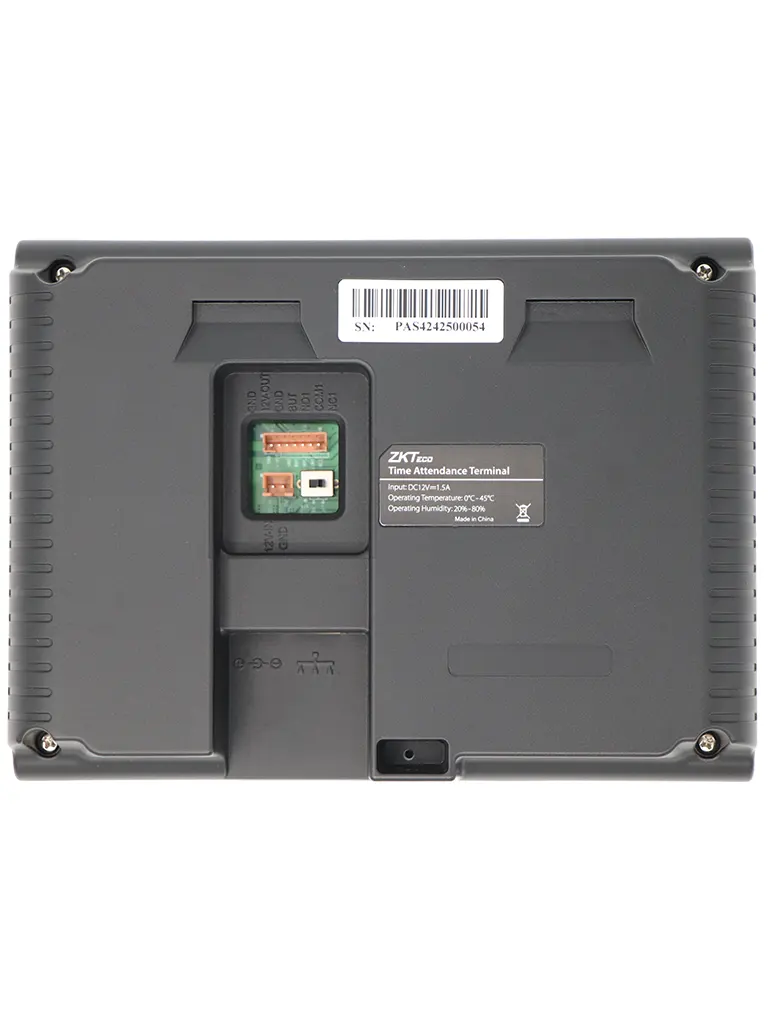 ZKTECO K40 - Control de Asistencia y Acceso Basico con Huella Digital BioID (1000), Conexion TCP/IP, SSR (Reporte en Hoja de Calculo Mediante USB) y Bateria de Respaldo de 2 Horas