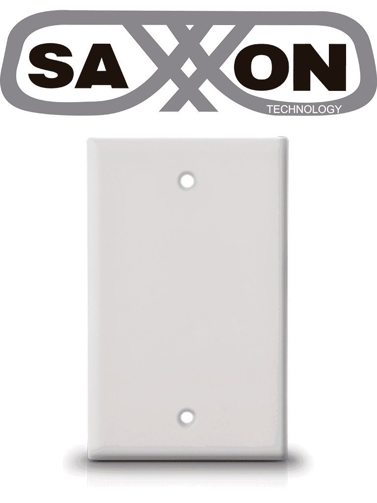 SAXXON A175 - Placa de pared ciega / Sin puertos / Color blanco · SKU TCE339078