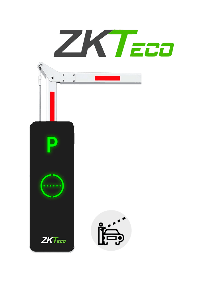 ZKTECO BGM1145L90L - Barrera Vehicular / Brazo Articulado Reversible / 4.5 Metros / Gabinete con Luz LED / Indicador de Estado /2.5 seg. de apertura /110v /3 millones de ciclos /Incluye modulo Wi-Fi para conectarse con App ZK Barrier — ZKTeco · SKU ZKT0960019