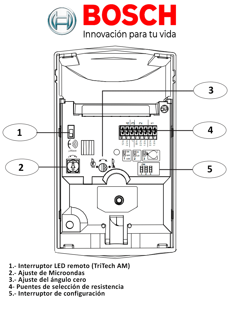 BOSCH I_CDL215G - Detector de Movimiento 50ft (15m)