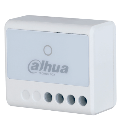 DAHUA DHI-ARM7012-W2 - Interruptor inalámbrico, Una salida de relevador NO/NC de 100-240 V CA, Corriente máxima de 13 A, Entrada de 100-240 V CA 50/60 Hz, App DMSS, Frecuencia 433 MHz, Tecnología: AirShield, Compatible con HUB 1.0 y HUB 2.0