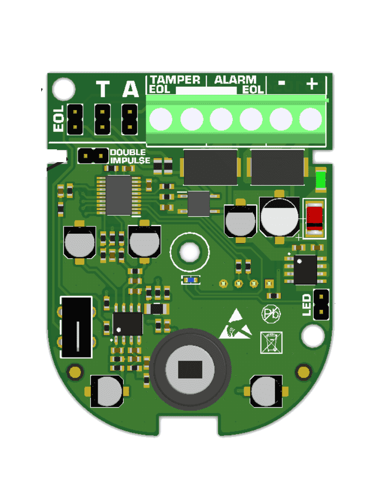 DSC LC203 - Sensor de movimiento PIR infrarrojo pasivo  y Microondas  con inmunidad a las mascotas y anti-enmascaramiento
