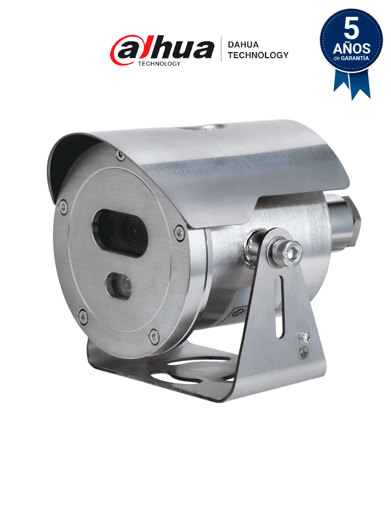 DAHUA DH-ECA2A1400-HN  Cámara  Bullet Antiexplosiva  4MP/ Lente 4mm/ Starlight/ SMD/ IR 30 metros/ Smart H.265+/ Min. iluminación 0.005 lux/ Detección de Humanos/ PoE/ IP68. Certificación ATEX e IECEx/