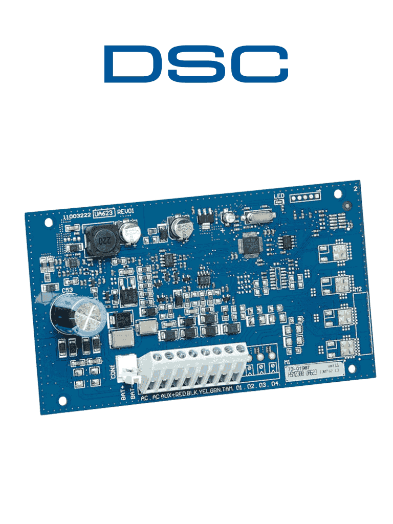 DSC HSM2300 - Módulo Fuente de Alimentación 12 VCD @ 1A compatible con panel NEO, PRO · SKU DSC1200013