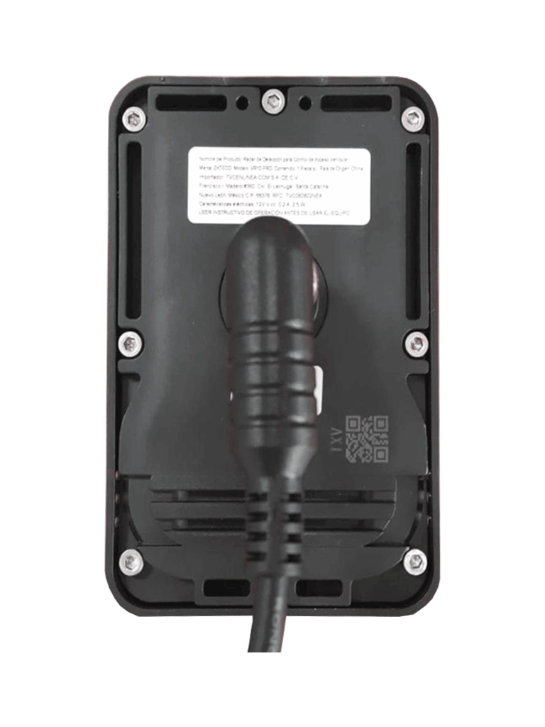 ZKTECO VR10 PRO - Radar de Detección para Control de Acceso Vehicular, Detección 0-6m (Vehículos o Personas), Bluetooth o RS485, IP67, 12 Vcc, Compatible con Barreras Wejoin y ZKTeco