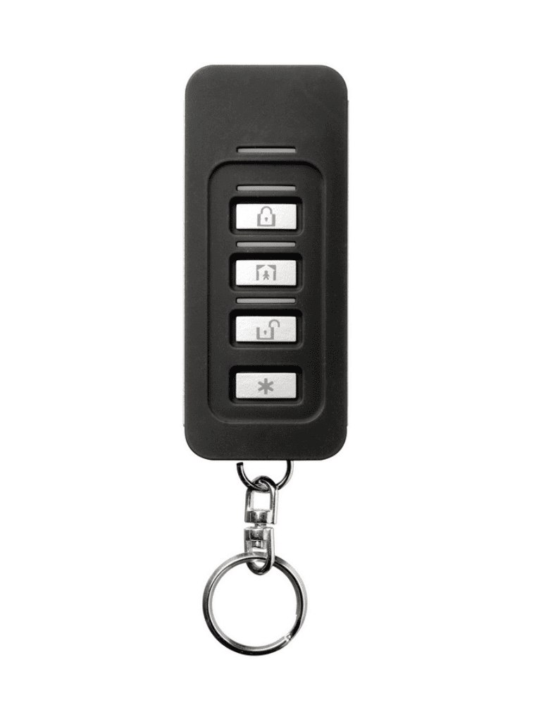 DSC PG9929 - Llavero de 4 botones programables inalámbrico  Power G  Slimline compatible con NEO, PRO, Qolsys e IoTega