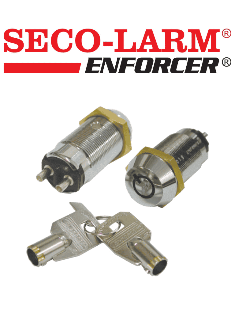 Seco-Larm SS-095-1H1 - Interruptor de bloqueo de llave tubular — SECO-LARM · SKU SEC1220009