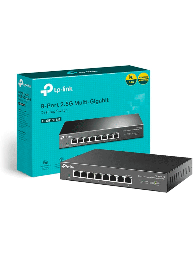 TP-LINK TL-SG108 - Switch Gigabit no administrable de 8 puertos 10/100/1000 Mbps.