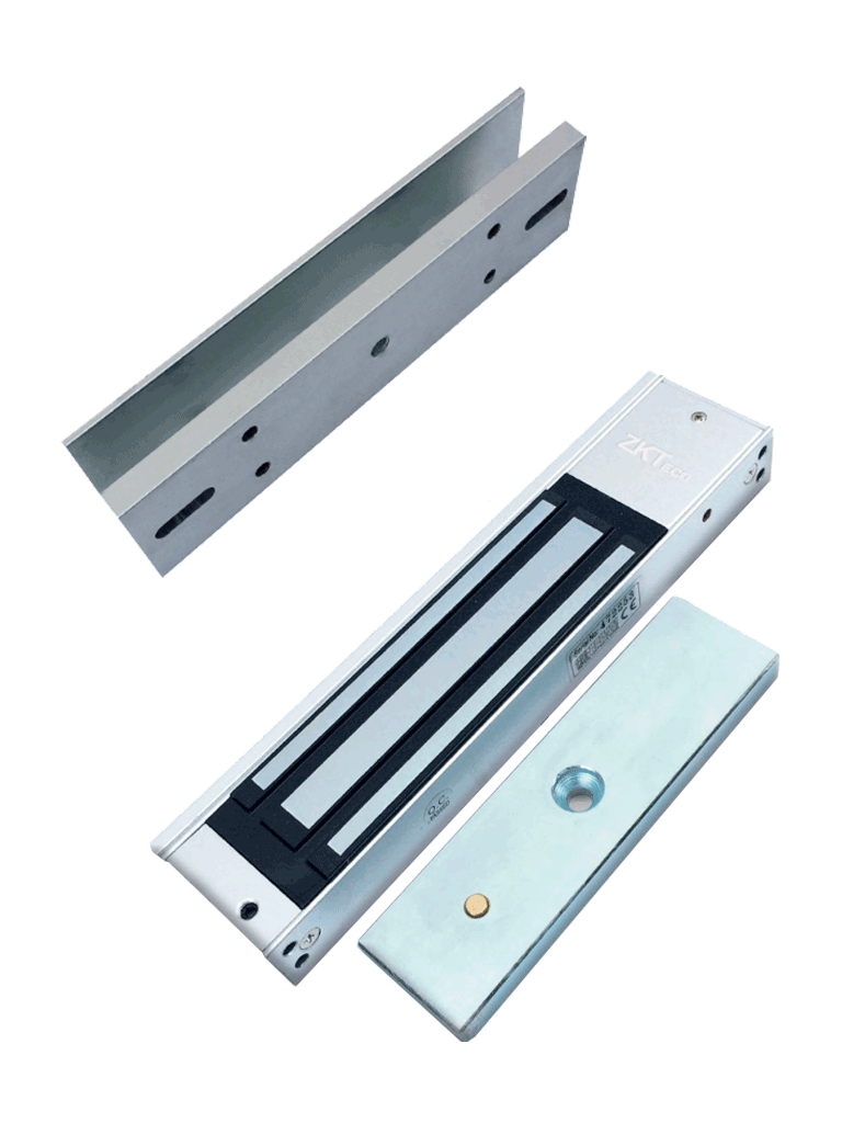 ZKTECO LF10KIT - Control de Acceso para una Puerta / 1500 Usuarios / Incluye Electro-Imán / Botón de Salida / Montaje Tipo U para Puerta de Metal, Madera y Cristal con marco / 10 Tarjetas RFID 125 Khz